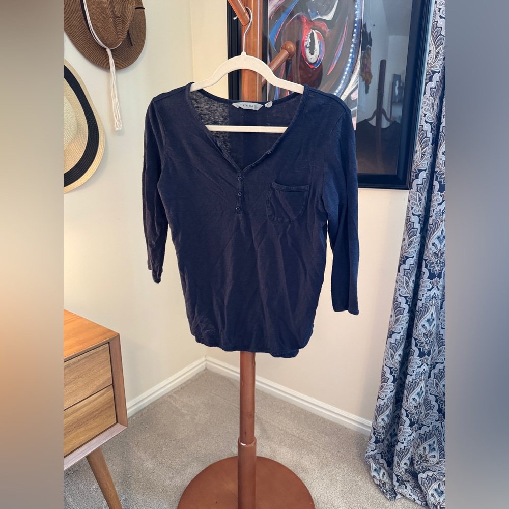 Athleta Dark Blue Top size small